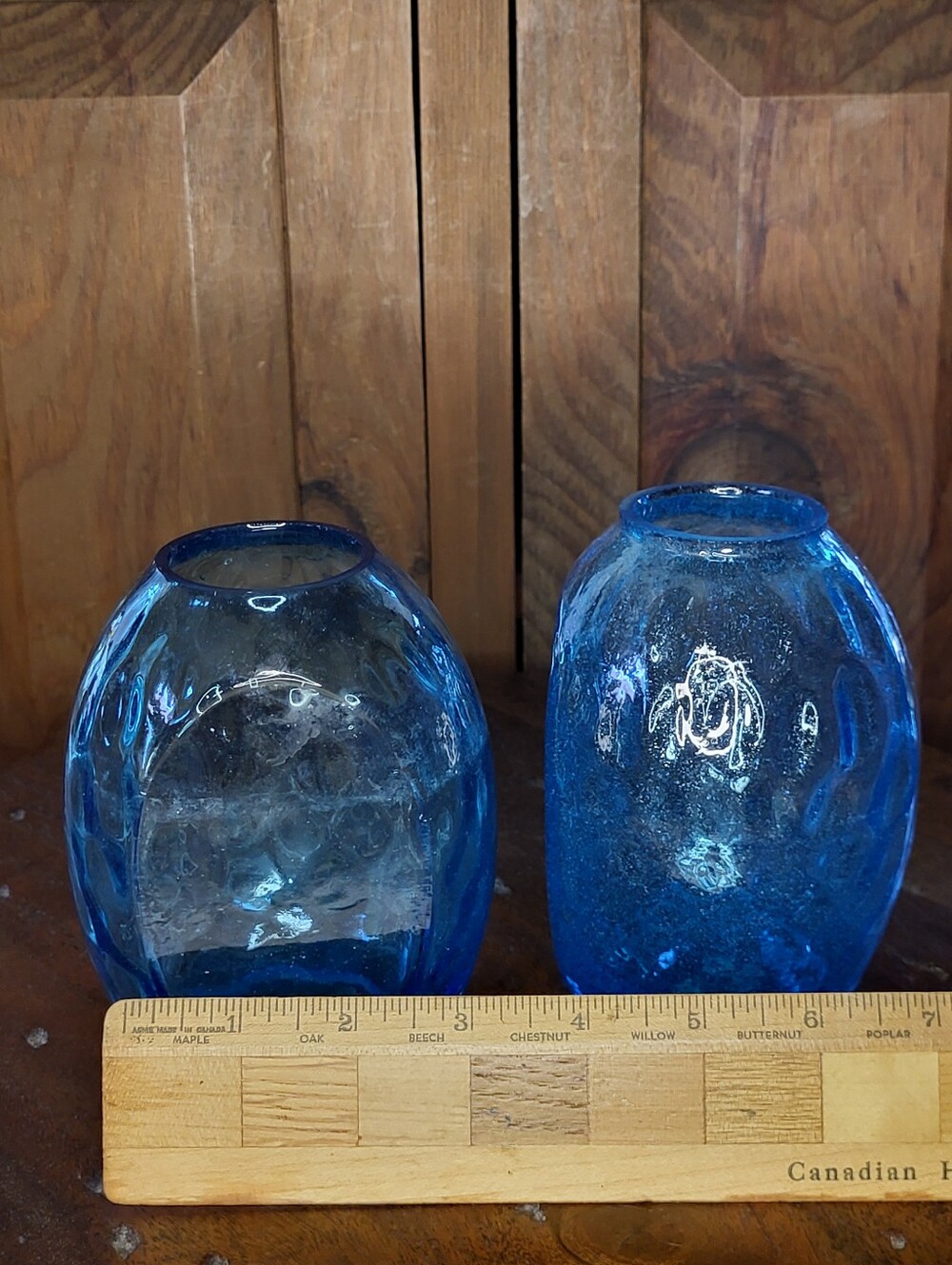 Vintage Blenko glass vase Bookends - Picture 5 of 12